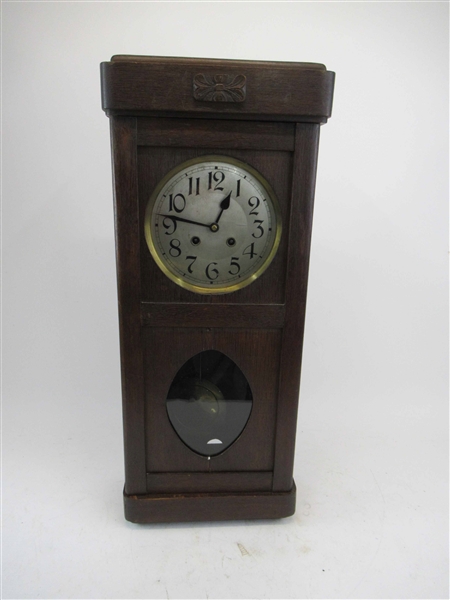 Oak Tall Case Bracket Clock