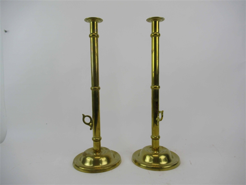 Pair of Adjustable Brass Alter/Candlesticks