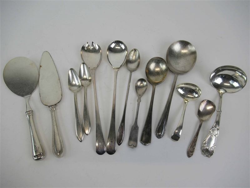 Group of Assorted Silver Plated Serving Articles