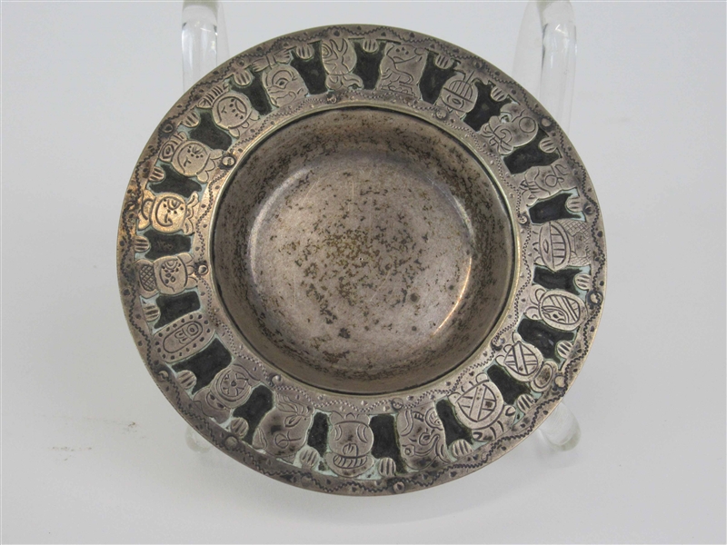 Guatemalan Coin Silver Small Tray