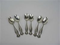 Set of Six Sterling Silver Spoons