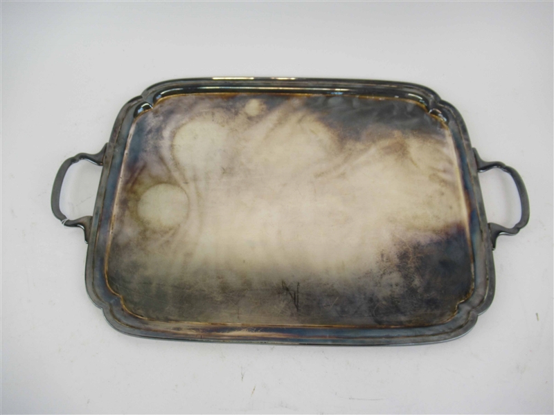 I.F.S. Silver Plated Double Handled Serving Tray
