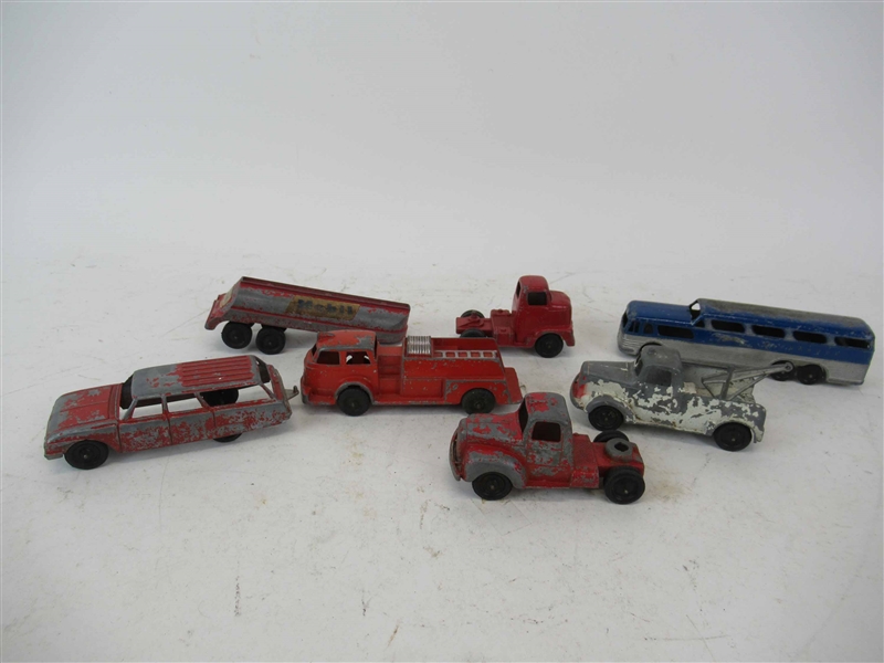 Assorted Toy Trucks Including Tootsie & Hubley