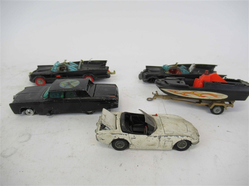 Corgi Toy Cars Batman, James Bond, Green Hornet