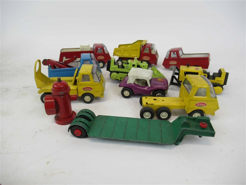 Assortment of Tonka Toy Trucks Car Fire Hyrdrant