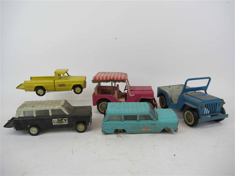 Metal Tonka Toys Pink Jeep