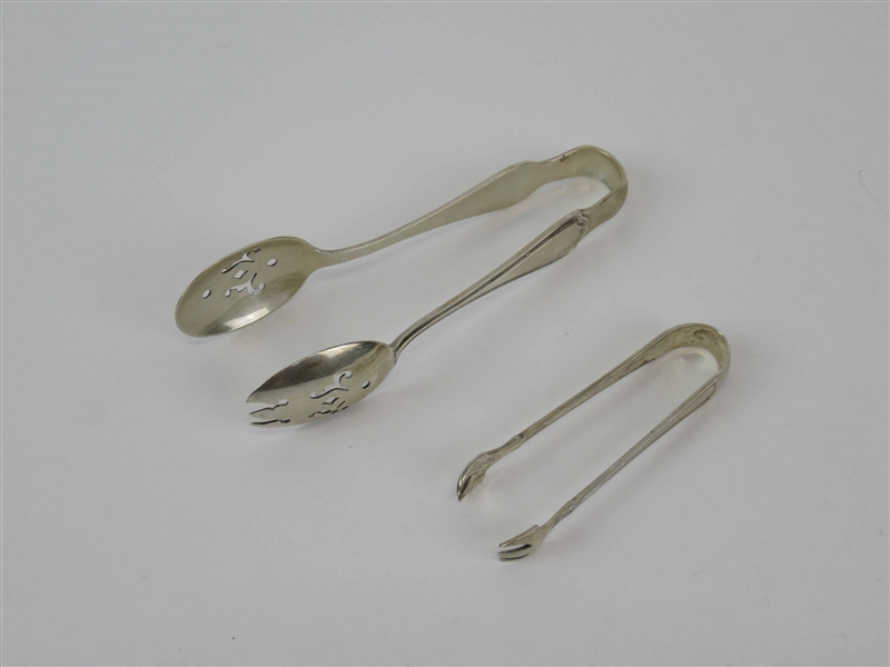 Reed & Barton Sterling Silver Serving Tongs