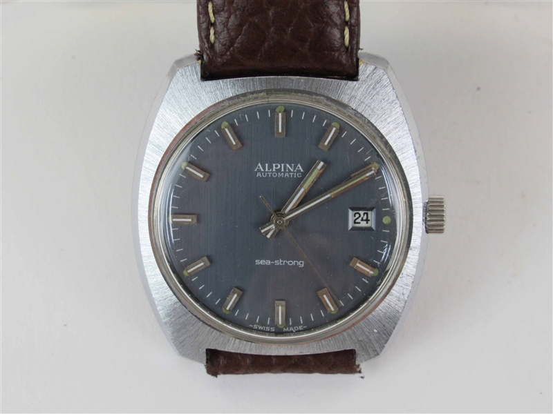 Vintage Alpina Sea-Strong Automatic Watch