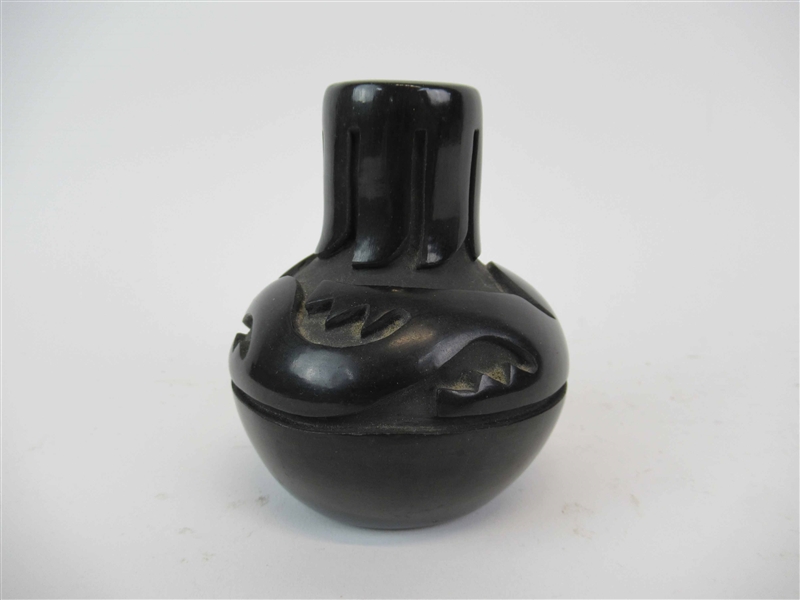 Tafoya Santa Clara Blackware Pottery Vase
