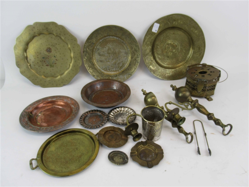 Collection of Brass & Copper Decorative Pieces