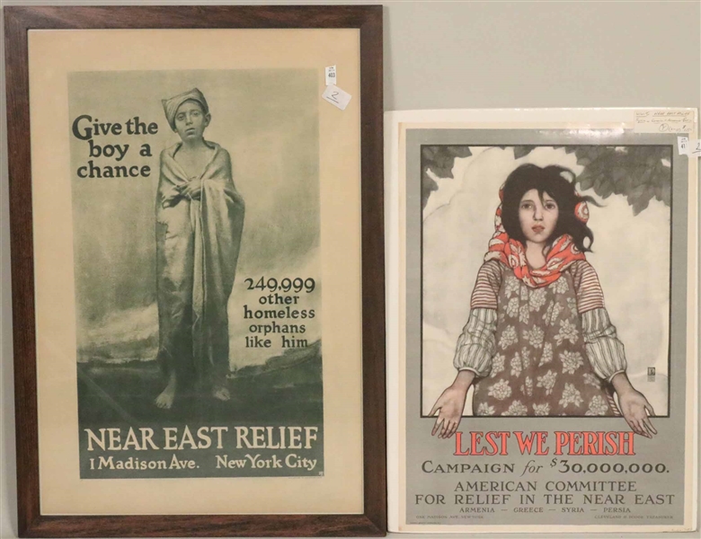 Two WWI Propaganda Posters, Near East Relief