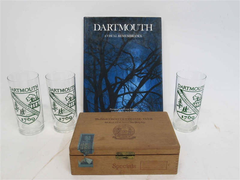 Three Dartmouth College Commemorative Glasses