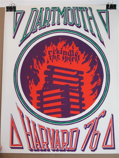 Dartmouth Harvard College Poster 1976