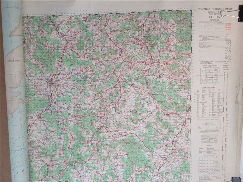 Three LandKries Marienbad Map Copies