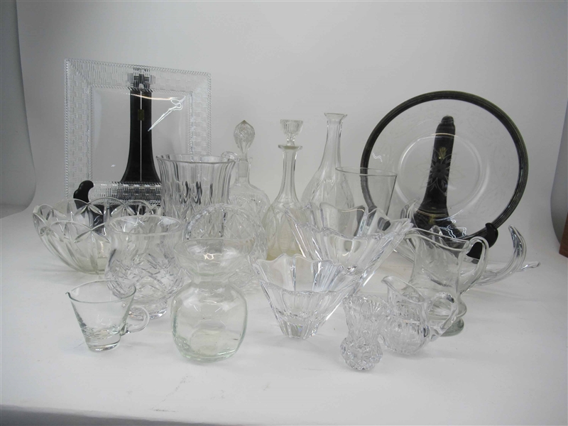 Group of Assorted Glass Crystal  Tableware