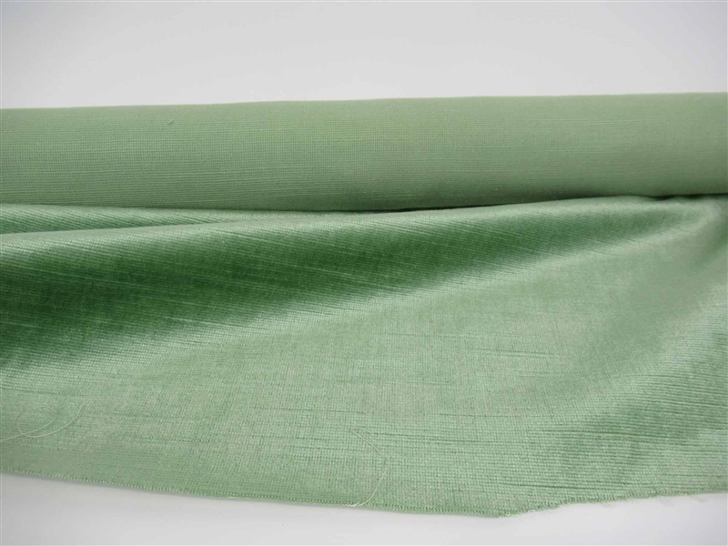Pale Green Velvet Upholstery Fabric