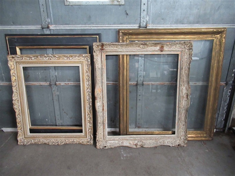 Four Assorted Large Picture Frames