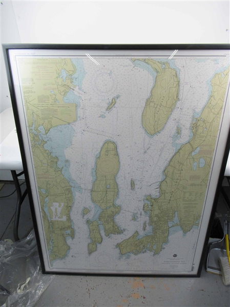 Rhode Map Narragansett Bay Nautical Chart Map
