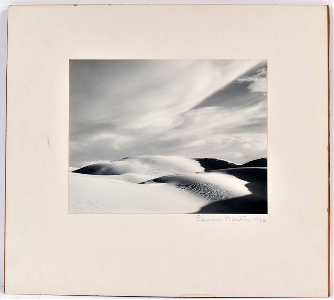 Gelatin Silver Print Dunes, Oceano, Edward Weston