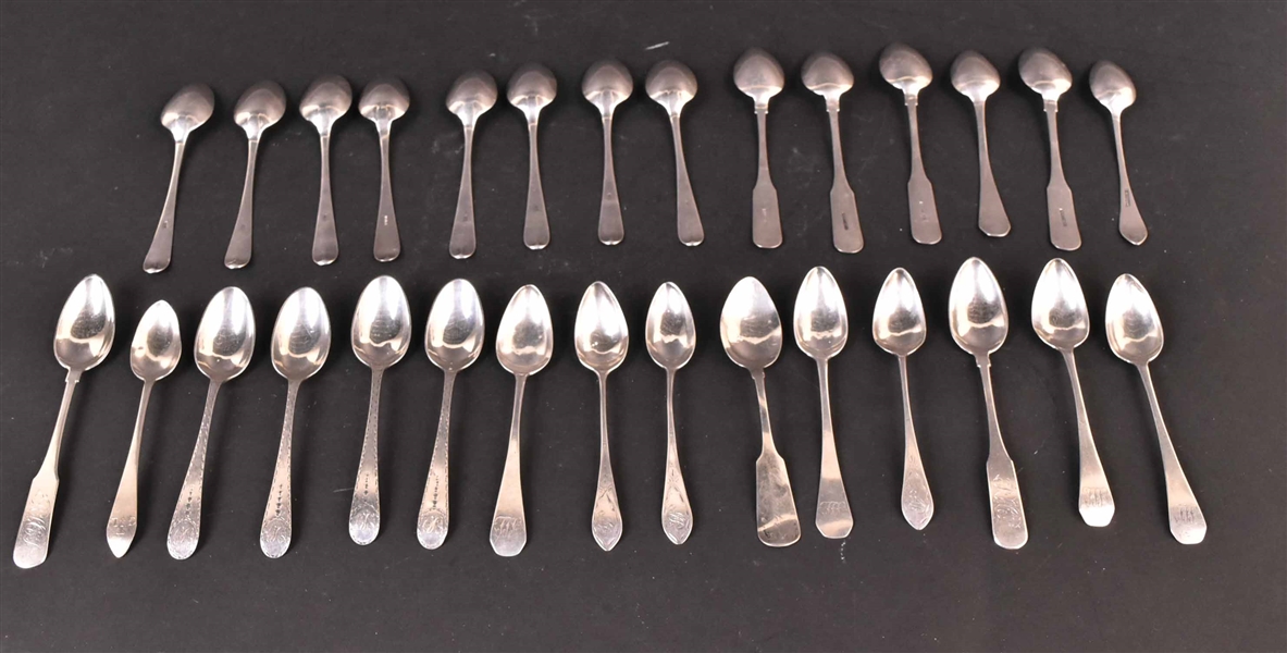 Four Set of American Silver Spoons