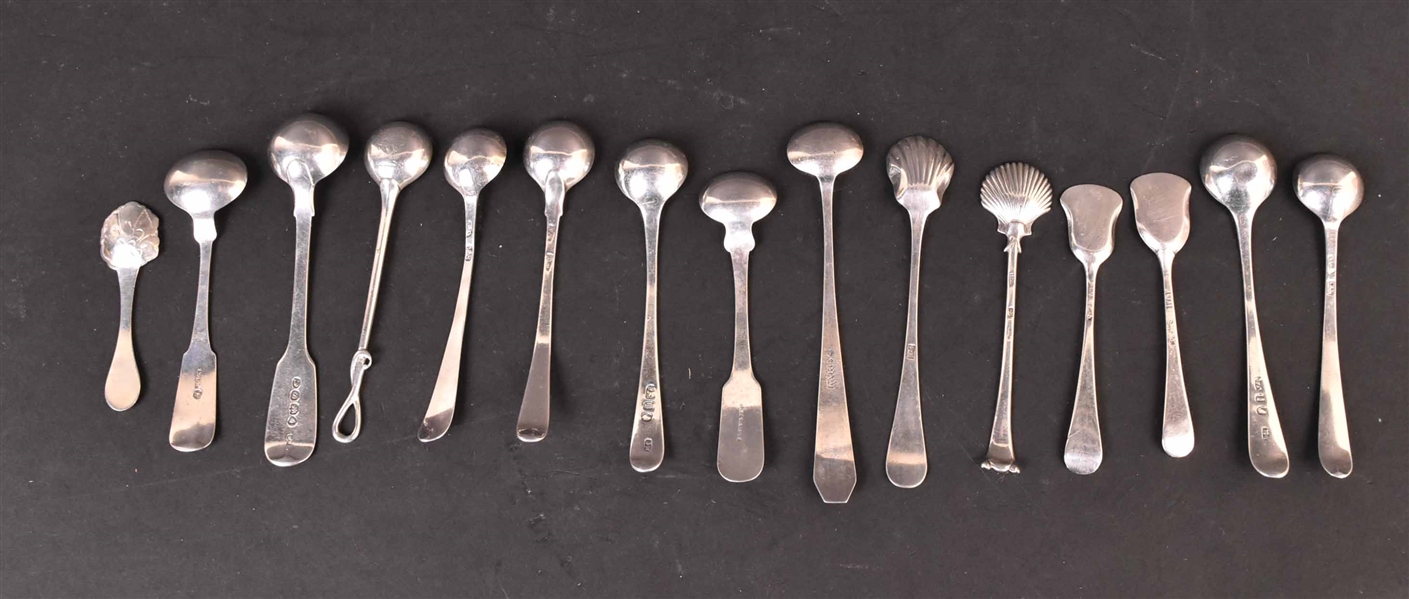 American & English Silver Salt Spoons & Shovels