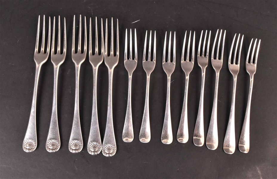  English Georgian Silver Three Tined Forks