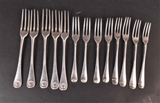  English Georgian Silver Three Tined Forks