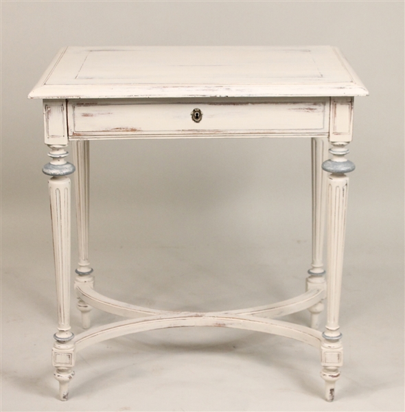 Louis XVI Style Paint-Decorated Table