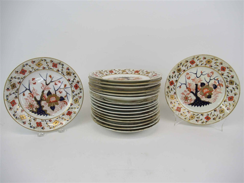 Antique Royal Crown Derby Imari Luncheon Plates