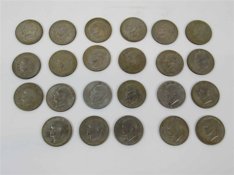 23 Eisenhower One Dollar Coins