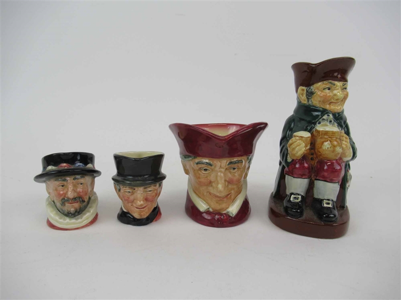 Group of Assorted Daulton Toby Creamers