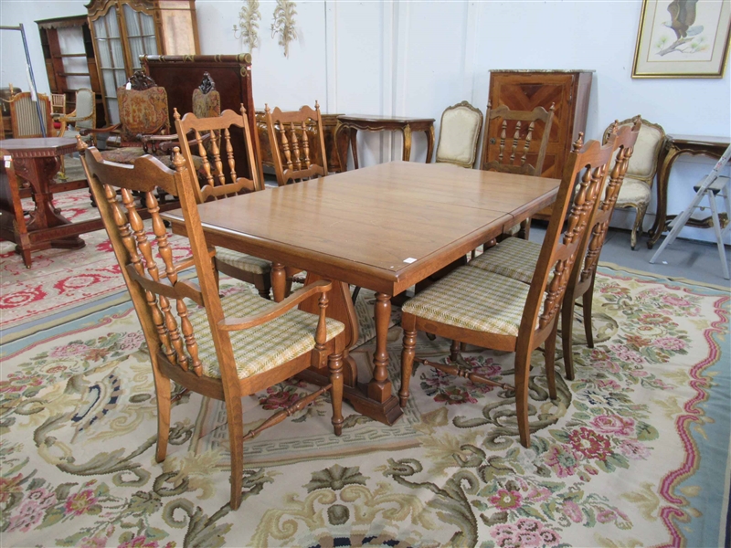 French Provincial Fruitwood Dining Table