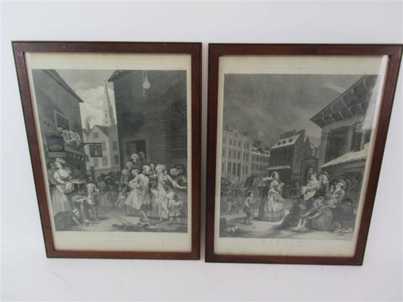 Two Engravings Designed  By William Hogarth