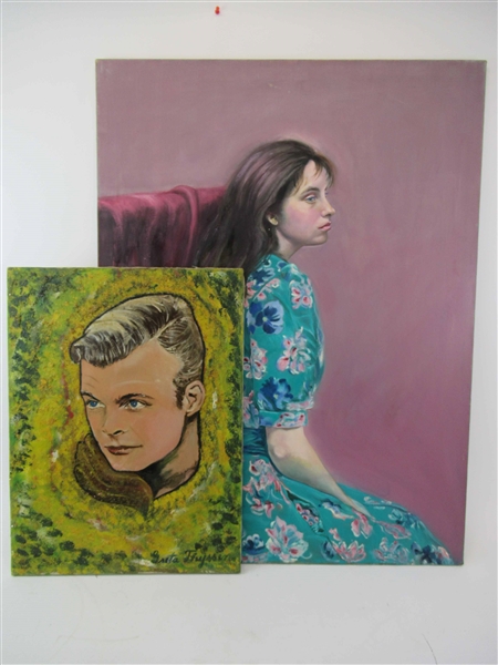 Two Greta Thyssen Guenther Oil Paintings