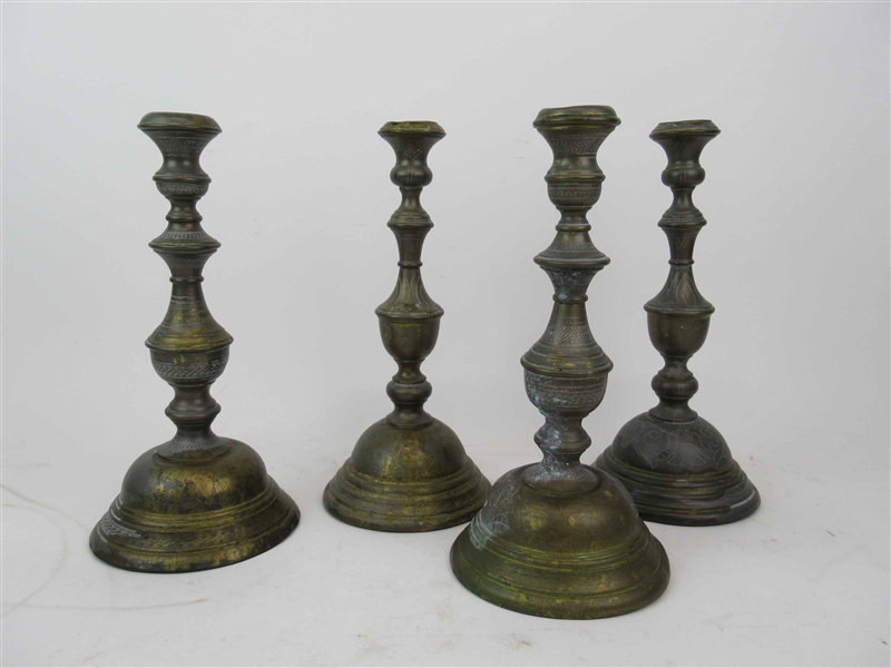 Two Pairs of Sabbath Candle Sticks