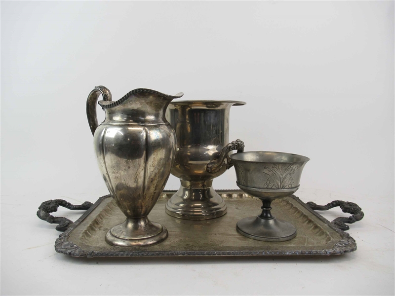 Silver Plated Double Handled Serving Tray