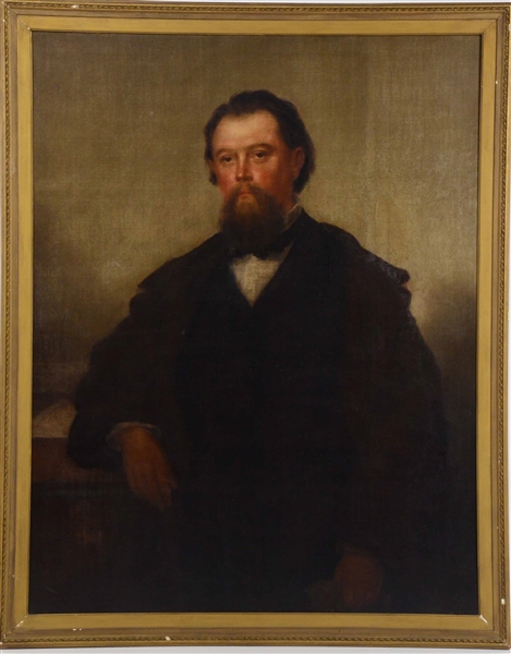 Oil on Canvas, Portrait of a Man, Joseph Ames