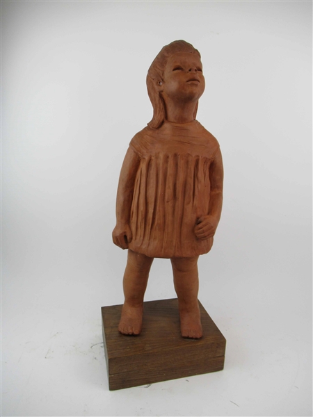 Ann Entis Terracotta Figure of Girl