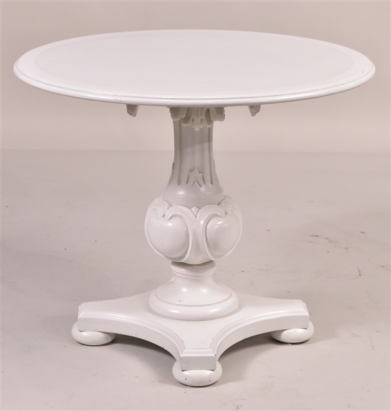 Neoclassical Style White-Painted Center Table