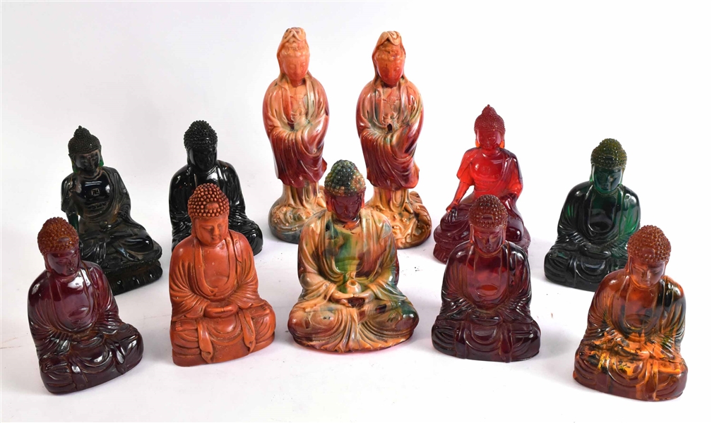Eleven Resin Buddhas and Deities