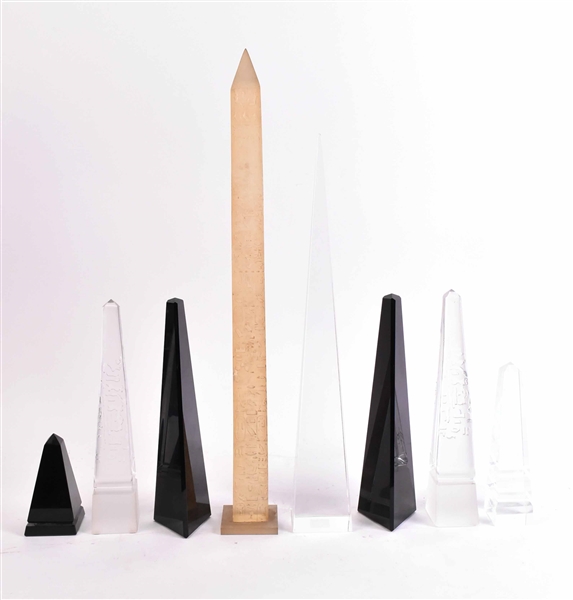 Eight Glass Obelisks
