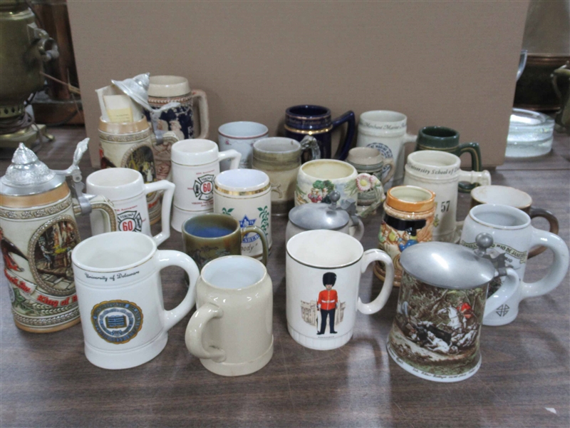 23 Assorted Souvenir Mugs and Steins