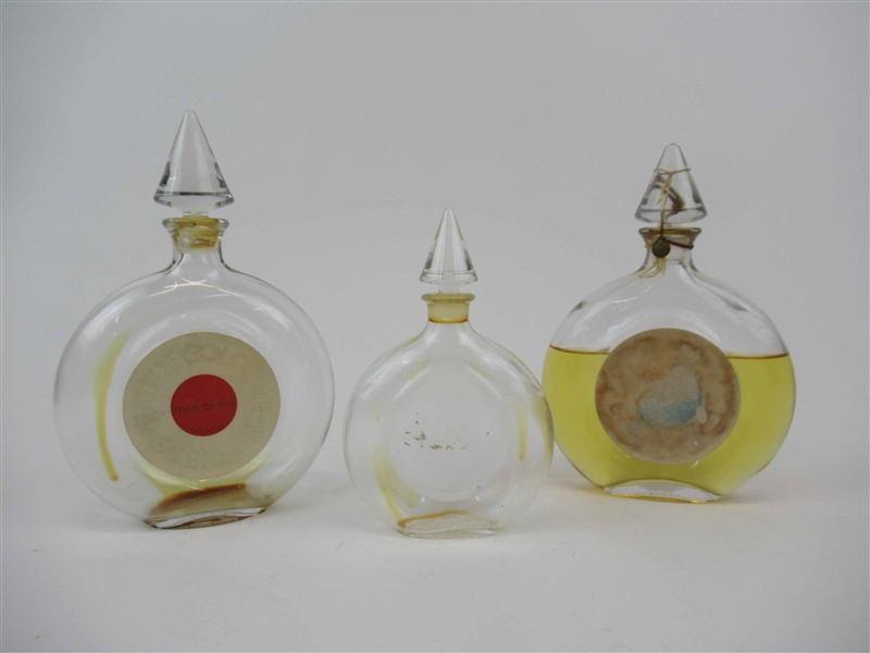 Three Assorted Guerlain Eaude Cologne Bottles