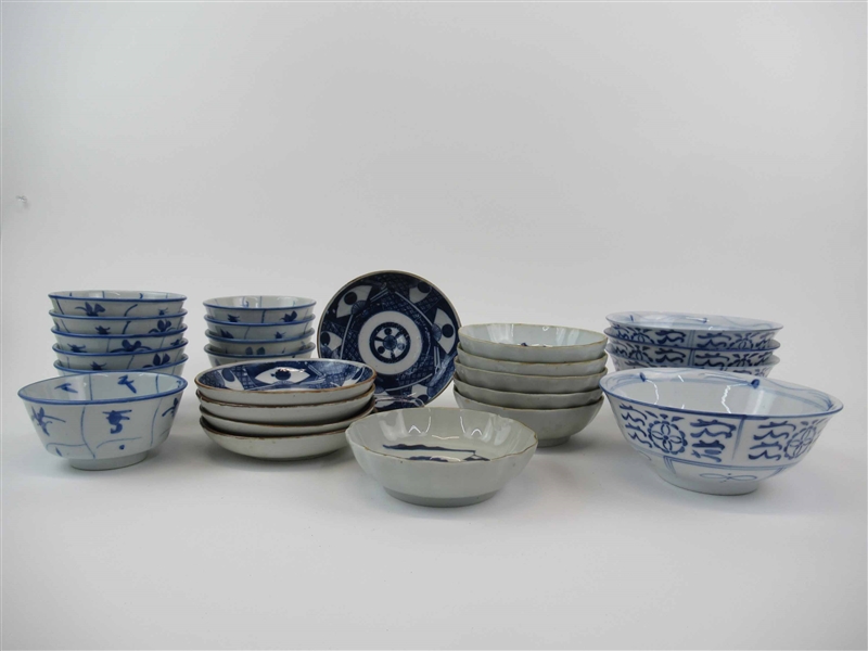 Group of Assorted Asian Bowls and Plates 