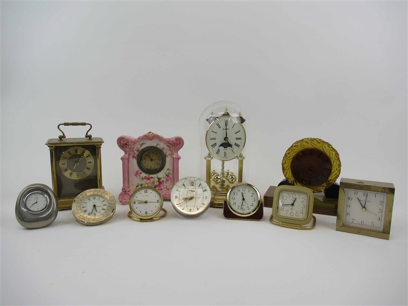 Tiffany and Company Brass Table Desk Clock