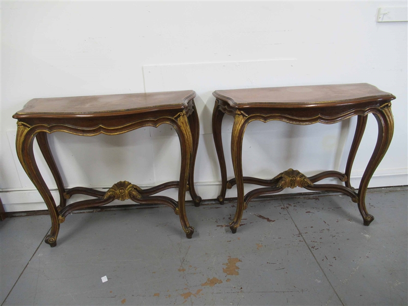 Pair of Louis XV Style Console Tables