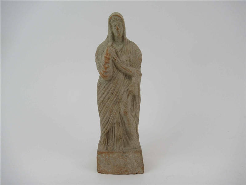 Religious Clay Figurine Of Robed Jesus