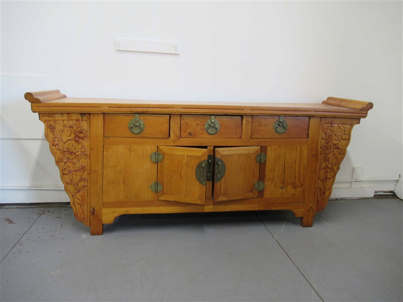 Asian Style Large Altar Table Cabinet