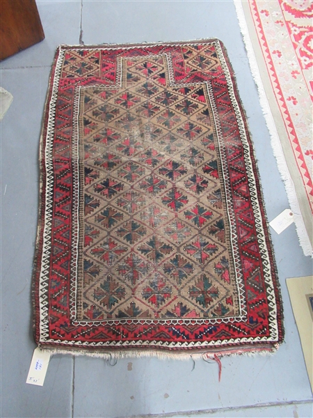 Baluch Style Persian Prayer Rug