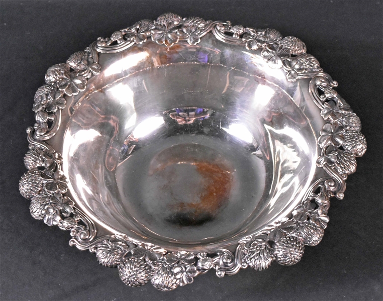 Tiffany Sterling Silver Clover Decorated Bowl 